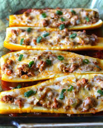 Taco Stuffed Summer Squash Boats Recipe Summer Squash Recipes Yellow Squash Recipes Squash Recipes