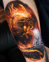 Gandalf tattoolotr tattootolkien tattooring tattoostatooslord of the rings tattooyou shall not passmovie coo hobbit car / house / window you shall not pass decal. Gandalf Vs The Balrog By Tattoo Jordan Croke Lord Of The Rings Tattoo Hobbit Tattoo Tolkien Tattoo