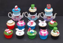 Laventy 18 pcs alice in wonderland theme cupcake topper tea party cupcake picks lets partea cake decoration tea party supplies alice in wonderland party supplies 5.0 out of 5 stars 1 1 offer from $12.99 Alice In Wonderland Cupcakes Vanilla Frost Cakes