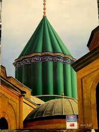 Mevlana Turbe Konya 135x100 Oil On Canvas 2014 Muhsin Kaleli Tablolar Resim