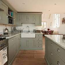 50 Shades Of Grey The New Neutral Foundation For Interiors Green Kitchen Cabinets Kitchen Renovation Kitchen Design