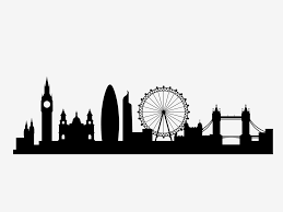 Silloette Of London Skyline London City Skyline Svg London Skyline Silhouette London Skyline Tattoo London Drawing