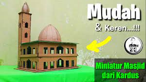 Jepang membuat tempat tidur ini karena lebih ramah lingkungan dan dapat didaur ulang. Mudah Cara Membuat Miniatur Masjid Dari Kardus Youtube