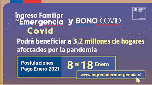 Sebastián piñera dispuso la entrega del ingreso familiar de emergencia 2021 y el bono covid para las familias afectadas por el coronavirus. Senadis Chile Auf Twitter Ultimos Dias Para Solicitar Ifecovid Y Bonocovid Destinados A Familias Afectadas Por La Pandemia Y Que Contemplan Montos Por Cada Integrante Del Hogar Segun El Paso En Que