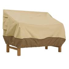 Classic Accessories Veranda Cover For Hampton Bay Spring Haven Wicker Patio Loveseat 70982 Hbsh The Home Depot In 2020 Patio Chair Covers Loveseat Covers Outdoor Furniture Covers