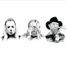 Hear No Evil See No Evil Speak No Evil Skulls Svg Hear No Evil See No Evil Speak No Evil Horror Movie Tattoos Horror Movie Art Movie Tattoos