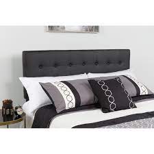 It had to be cheap and easy to make, since i had never made one before and had no idea how it would turn out. Flash Furniture Lennox Tufted Upholstered Headboard Full Black Walmart Com Walmart Com