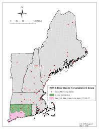 8 Hour Ozone Non Attainment Areas In New England Ground