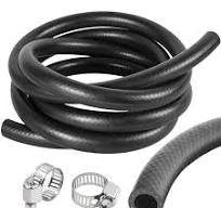 Durite Essence Tuyau Radiateur Caoutchouc NBR 8mm - 1m Avec Colliers De  Serrage Pour Automobile Résistant Huile Température