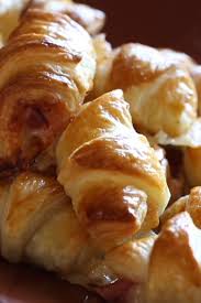 Mini Ham And Cheese Croissants Video Recipe Video Ham And Cheese Croissant Ham And Cheese Cheese Croissant
