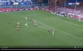 90+4gianpaolo calvarese signals a free kick to genoa cfc in their own half. Video Ronaldo Scores Wonderful Goal For Juventus Vs Genoa