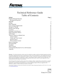 Fastener Technicalreferenceguide