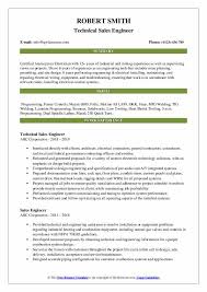 Sales Engineer Resume Samples Qwikresume