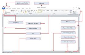 Microsoft Word 2007 And 2010 Parts And Controls Office Tutorial Microsoft Word 2007 Word 2007 Word Shortcut Keys