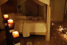 Just The Right Amount Of Candles And Scent To Make This Room Sizzle Order Your Tealights And Romantic Bedroom Lighting Simple Bedroom Design Zen Bedroom Decor