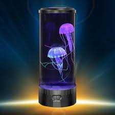 Lightahead Led Fantasy Jellyfish Lamp Round With 5 Color Changing Light Effects Jelly Fish Tank Aquarium Mood Lamp Fo Jellyfish Lamp Mood Lamps Jellyfish Tank