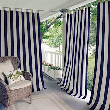 Highland Stripe Indoor Outdoor Tab Top Curtain Panel Indoor Outdoor Curtains Outdoor Panels Outdoor Curtain Panels