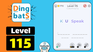 The daily wonderword puzzle is found at wonderword.com by clicking on today's puzzle. Dingbats Level 115 K U Speak Walkthrough Youtube