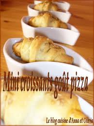 Mini Croissants Gout Pizza La Cuisine D Anna Et Olivia Recettes De Cuisine Recette Aperitif Cuisine