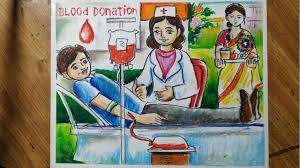 As we mark world blood donor day on june 14, the red cross applauds our blood, platelet and plasma donors who have shared their health to blood donations are urgently needed right now to help prevent a summer shortage as hospitals resume all surgical procedures and patient treatments. How To Draw World Blood Donetion Day Raktadan Shibir Drawing Blood Donor Day Poster Drawing Youtube