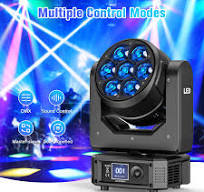 U'King 300W tête mobile DJ lumières LED oeil d'abeille lumières de scène  contrôle DMX et son activé pour DJ Bar fête de mariage de noël - AliExpress  ...