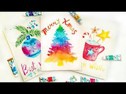 Feel free to explore, study and enjoy paintings with paintingvalley.com Diy Watercolor Christmas Cards For The Artsy Just Crafting Around