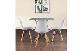 It measures 39.4 w x 30 d x 35.4 h inches. Round Dining Tables The Ideal Dining Style For Small Spaces Most Searched Products Times Of India
