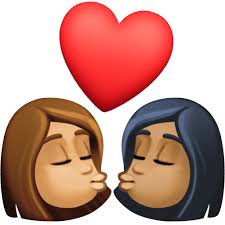 👩🏽‍❤️‍💋‍👩🏾 Cium: Perempuan, Perempuan, Ton Kulit Sederhana Dan Ton  Kulit Sederhana Gelap pada Facebook 15.0