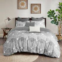 Comparison shop for comforter sets home in home. Modern Gray Silver Teal Bedding Sets Allmodern