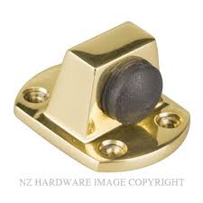 This door stop is built like a brick, made using odorless rubber with small, straight ridges for effective wedging. Dw 1408 Pb Solid Door Stop Polished Brass