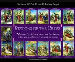 Stations Of The Cross Stations Of The Cross Cross Coloring Page Cross Printable