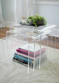 Acrylic Nesting Tables Decor Fix Nesting Tables Decor Nesting Tables Lucite Furniture