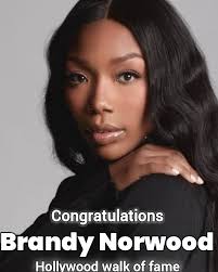 Congratulations Brandy 🎊🎉🎊 Brandy Norwood will receive her star