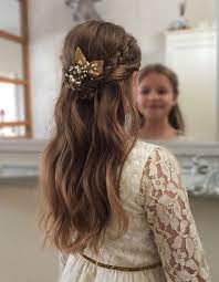 And i am in complete awe in how many friends we have! A Simple Braided Half Up Half Down Is Perfect For This Little Flower Girl Flowergirl B Flower Girl Hairstyles Junior Bridesmaid Hair Bridesmaid Hair Up