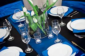 Wordpress table runner ideas with lace. New Wedding Inspiration Video Midnight Sapphire Theme Linentablecloth