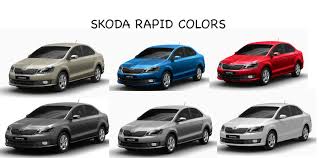 The škoda rapid incorporates the brand's trademark crystalline design language and its mesmerising symphony. Skoda Rapid Colors White Beige Blue Red Silver Steel Gaadikey