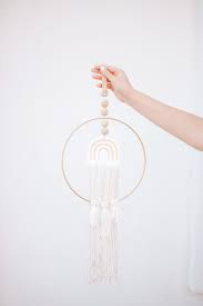 Bohemian macrame wall hanging diy easy costumes for boys. Diy Circle Boho Wall Hanging Simple Minimal And Modern Wall Hanging