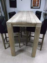 mange debout en teack table a manger palette mange debout mobilier de salon