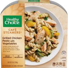 Frozen dinners are no longer things reserved for an evening spent in front of the television. Healthy Choice Cafe Steamers Frozen Dinner Grilled Chicken Pesto With Vegetables 9 9 Ounce Walmart Com Walmart Com