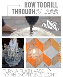 How To Drill Through Glass Video Tutorial Drilling Glass Glass Crafts Vintage Revival