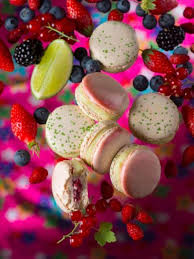 Citron Vert Fruits Rouges Macarons Macaroons Colorful Macarons Macaron Cookies