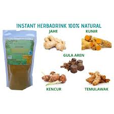 Di dalam jahe terdapat kandungan antioksidan. Jamu Campur Jahe Temulawak Kunyit Kencur Plus Gula Aren Instant Herbal Nursyifa 200gr Shopee Indonesia