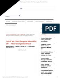 Pidato bahasa sunda tentang keutamaan bulan ramadhan. Contoh Teks Pidato Mensyukuri Nikmat Allah Swt Pidato Tentang Syukur Nikmat Media Pidato Pdf