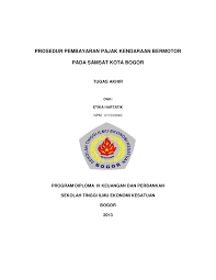 Pajak kendaraan motor dan mobil harus dibayar tepat waktu sesuai dengan tanggal jatuh tempo pajak kendaraan anda berakhir. Surat Kuasa Perpanjang Stnk Motor Doc Contoh Makalah