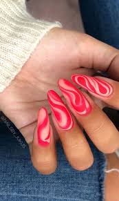 Hot pink and purple nail designs 3. 57 Pretty Nail Ideas The Nail Art Everyone S Loving Bright Pink Swirl Nail Design