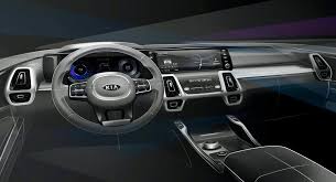 Kia Teases All New 2021 Sorentos More Upscale And Intuitive Interior In 2020 Kia Sorento Interior Kia Sorento