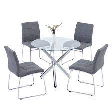 Enjoy free shipping and discounts on select orders. High Quality Durable And Classic Round Glass Dining Table Set With 4 Chairs Buy Round Glass Dining Table Set With 4 Chairs Round Glass Dining Table Set With 4 Chairs Round Glass Dining