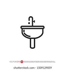 bathroom sink logo high res stock