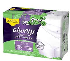 Always Discreet Low Rise Moderate Underwear Hdis