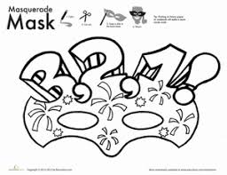 New Year Countdown Mask Coloring Worksheet Education Com New Years Countdown New Years Activities Newyear